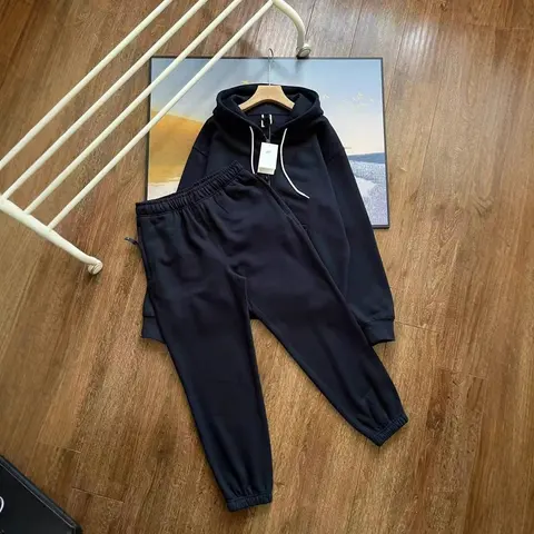 Black Hoodie and Jogger Set