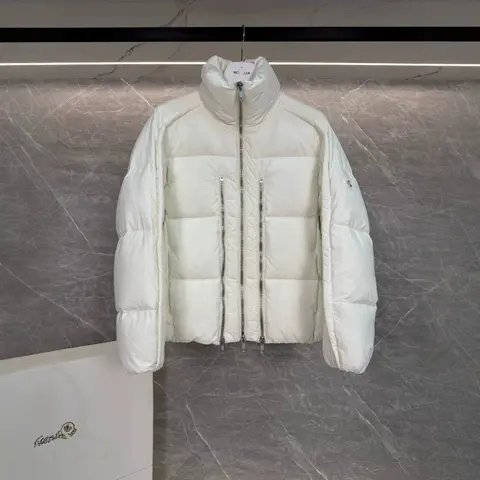 Moncler White Puffer Jacket