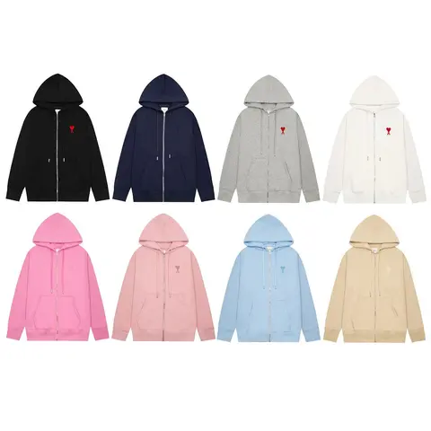 Comme des Garçons Heart Zip-Up Hoodies Collection