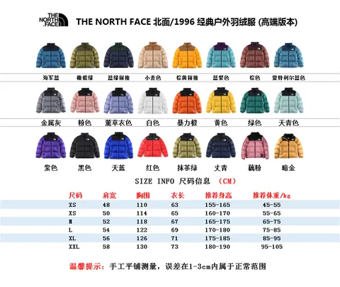 The North Face 1996 Classic Outdoor Down Jacket (Premium Version)
