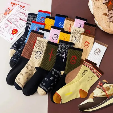 OYECLEG Graphic Crew Socks Collection