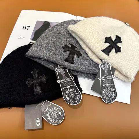 Comme des Garçons Chrome Hearts Cross Knit Beanies