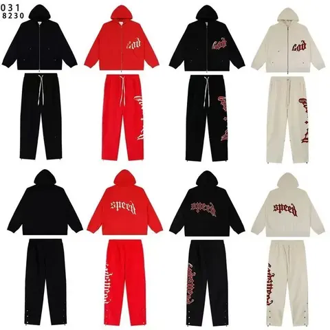 0318230 God and Speed Hoodie and Pant Sets