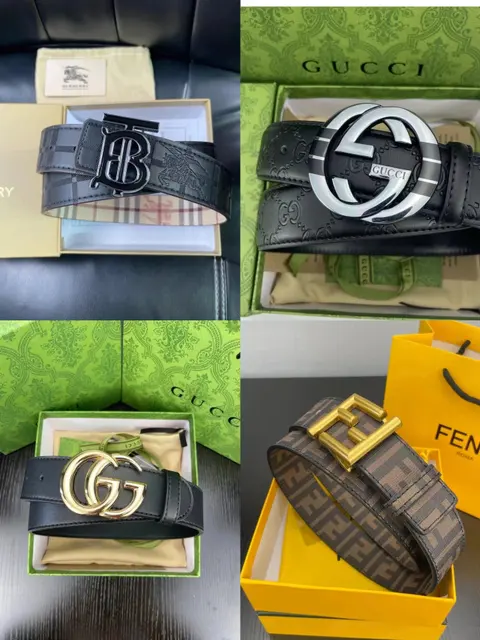 Luxury Designer Belts Collection - Burberry, Gucci, Fendi