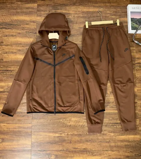 Nike Brown Hooded Track Suit