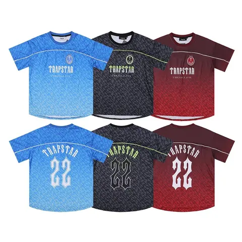 Trapstar 22 Jersey Collection - Blue, Black, and Red