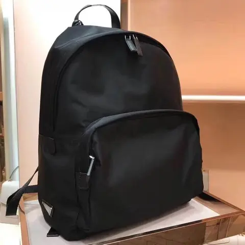 Black Nylon Backpack