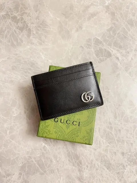 Gucci Black Leather Card Holder
