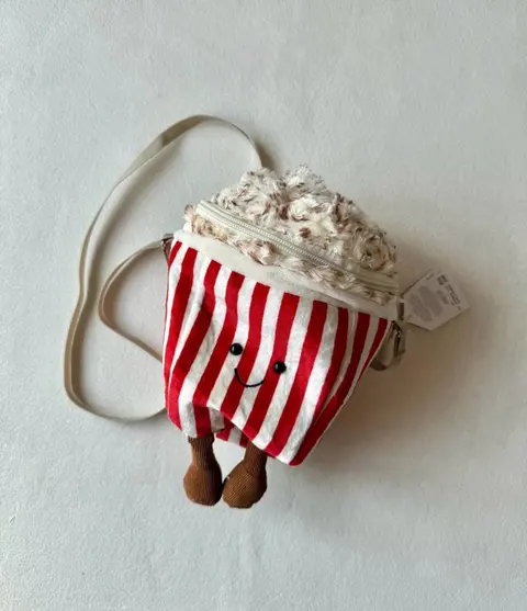 Popcorn Bucket Crossbody Bag