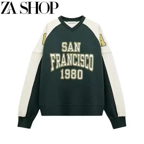 ZA SHOP San Francisco 1980 V-Neck Sweatshirt