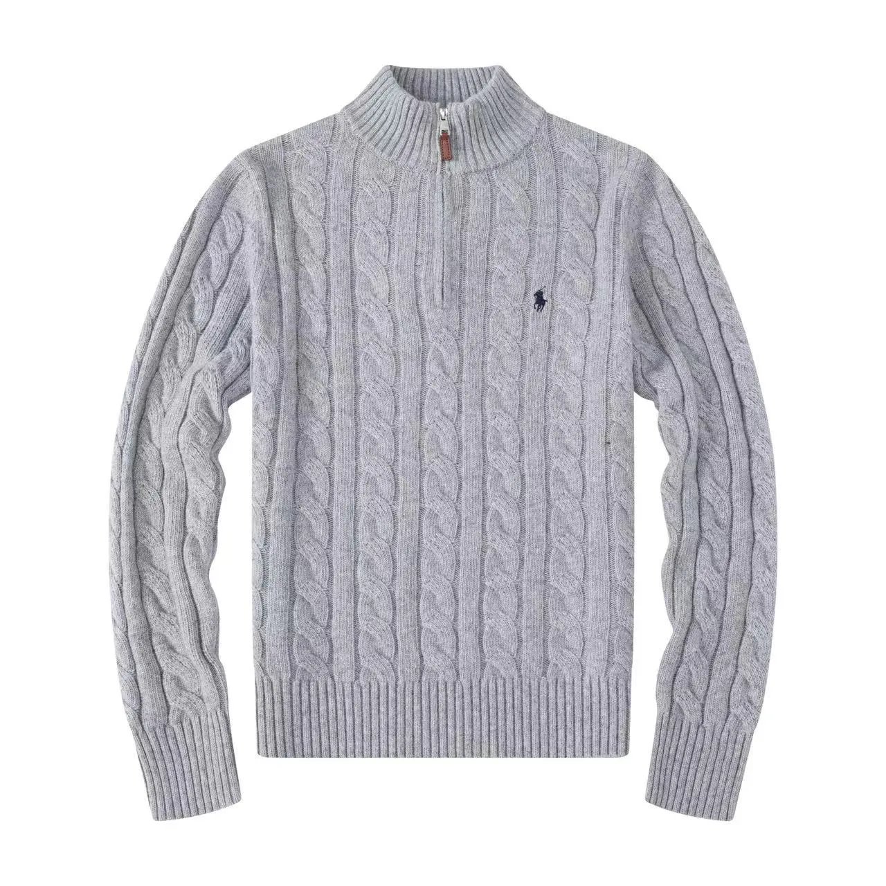 毛衣高领-灰色