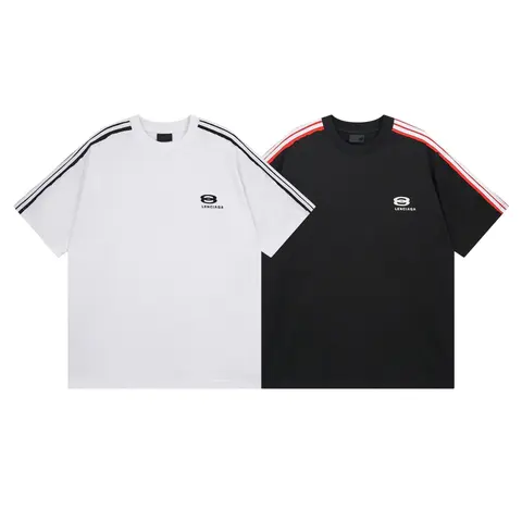 Balenciaga Logo Stripe T-Shirt Set