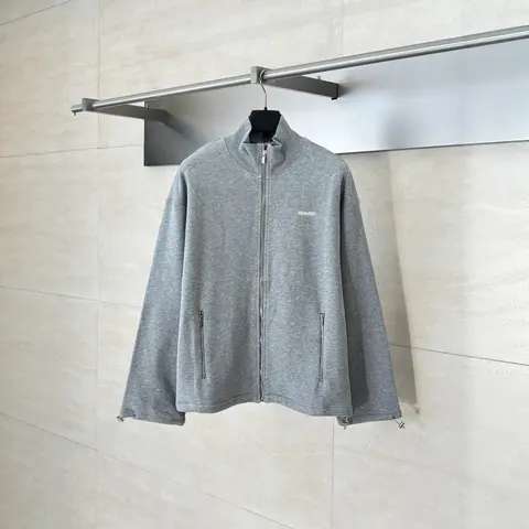 MUM Grey Zip-Up Track Jacket