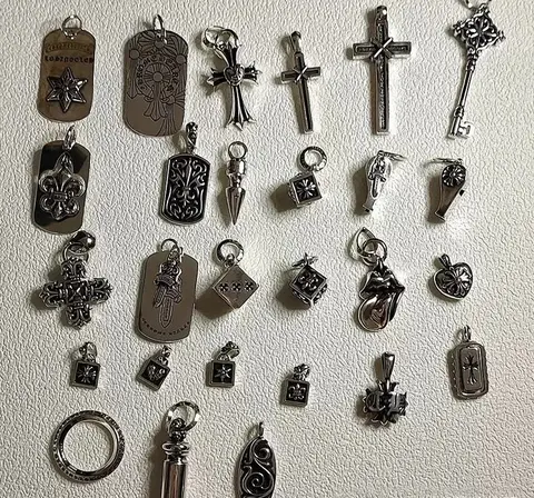 Assorted Metal Charms and Pendants Collection
