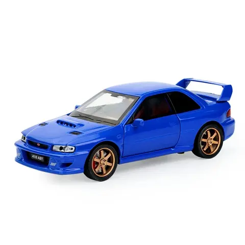 Subaru Impreza WRX STI Blue Diecast Model Car