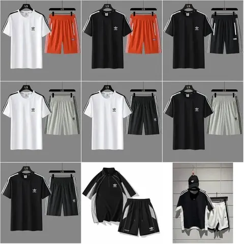 Adidas Men's Sportswear Sets - T-Shirts and Shorts Collection