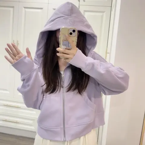 Lululemon Light Purple Zip-Up Hoodie
