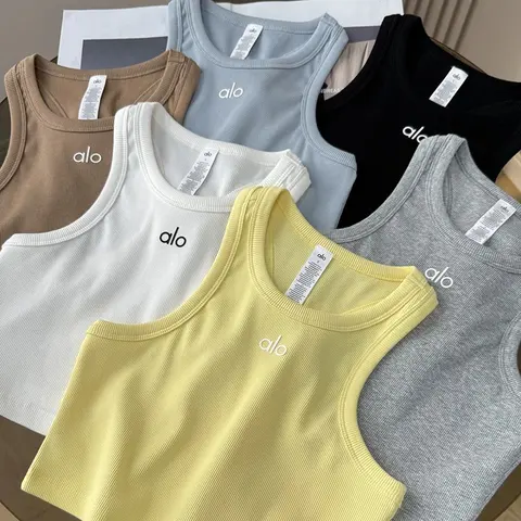 alo Yoga Ribbed Crop Tank Top