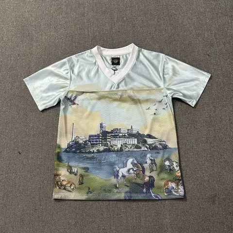 Lacoste Animal Print V-Neck T-Shirt