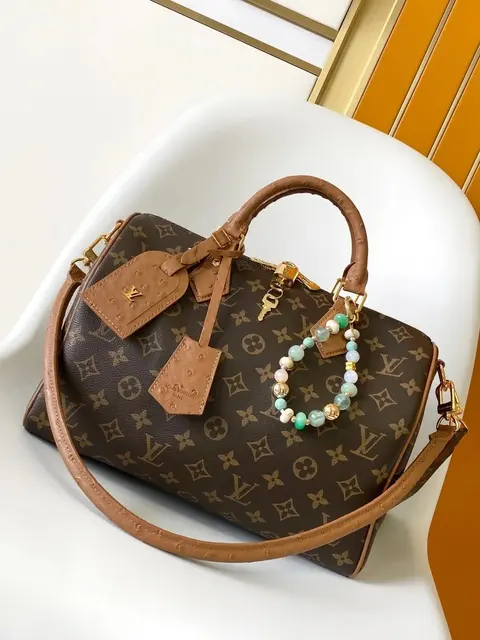 Louis Vuitton Monogram Speedy Bag with Beaded Charm