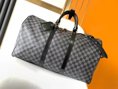 Louis Vuitton Damier Graphite Keepall 50 Duffle Bag