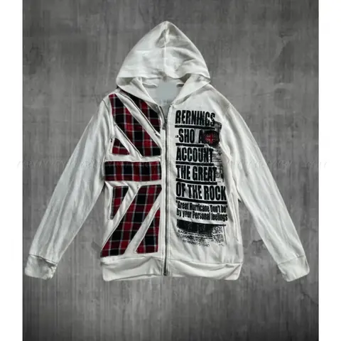 Bearnings-Sho Zip-Up Hoodie with Union Jack Design