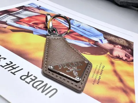 Prada Leather Keychain