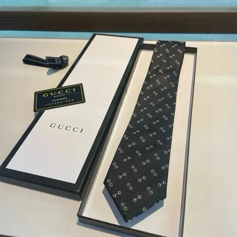 Gucci GG Monogram Silk Tie