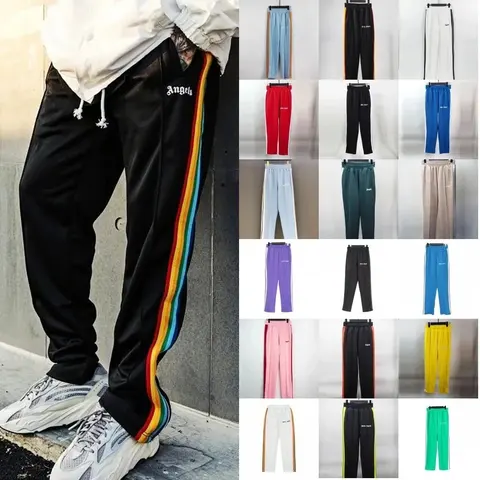 Angels Rainbow Stripe Track Pants