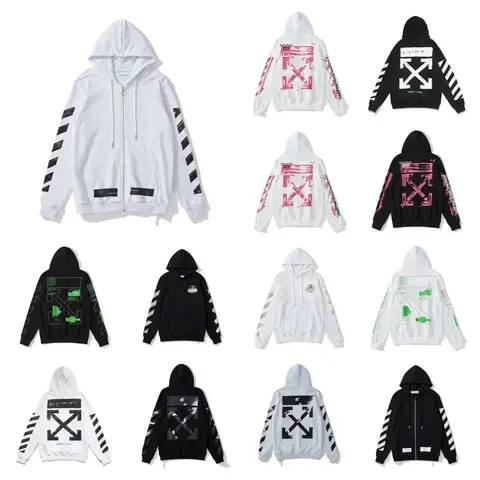 Off-White Arrow Print Hoodies Collection