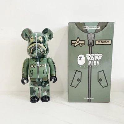 bape绿色飞行员鲨鱼400%（28CM）