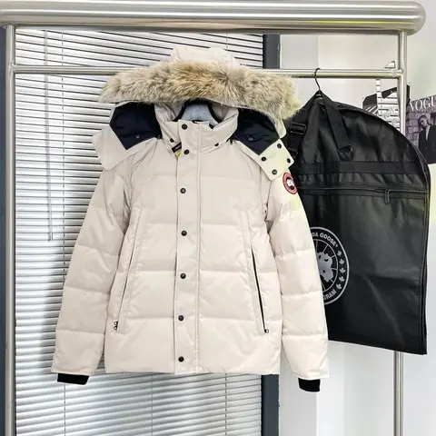 Canada Goose Women's Down Jacket with Fur Trim Hood
