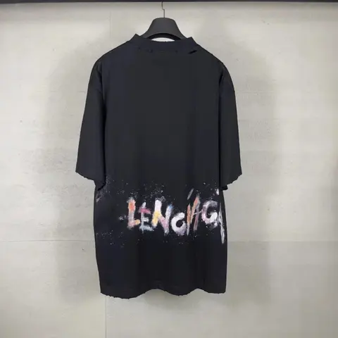 LENOIR Graffiti Print Oversized T-Shirt