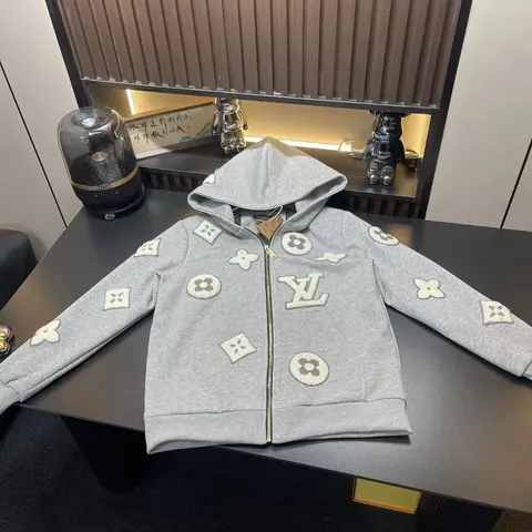 Louis Vuitton Gray Monogram Hoodie