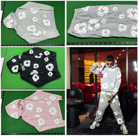 Cactus Plant Flea Market Floral Hoodie and Sweatpants Set