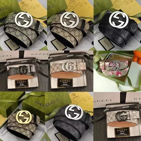 Gucci Belt Collection with Interlocking G Buckle