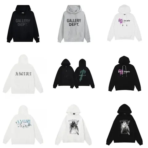 Gallery Dept, Amiri, Purple, and Dark Angels Hoodie Collection