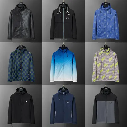 Prada Linea Rossa Collection Hooded Windbreaker Jackets