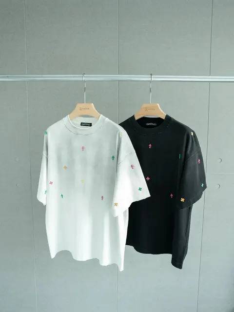Archien Embroidered Flower T-Shirt Collection