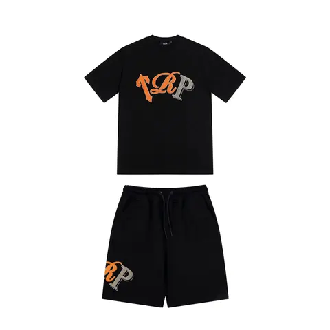 1RP Black T-Shirt and Shorts Set