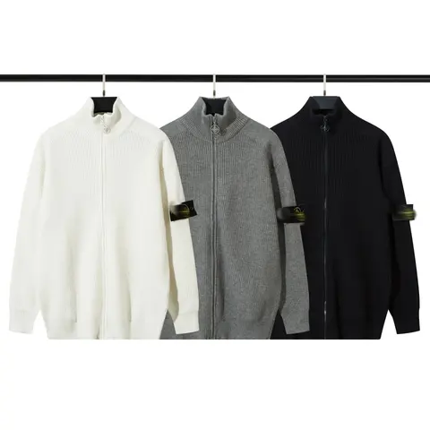 Stone Island Knit Zip-Up Sweaters Collection