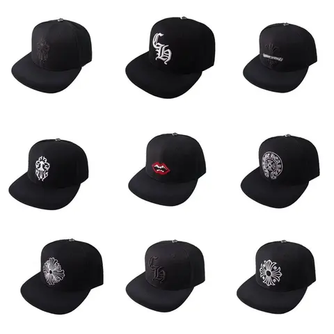 Crown Collection Black Snapback Hats