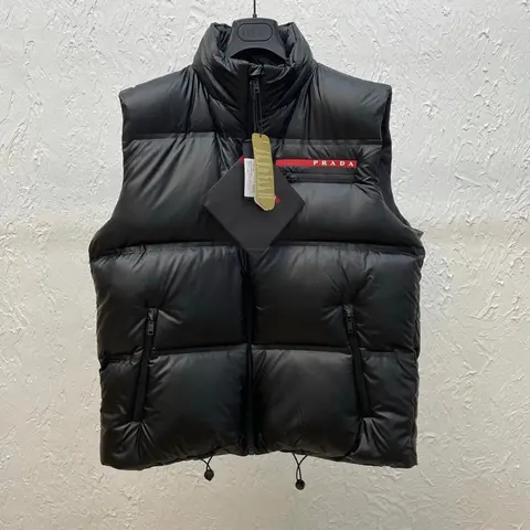 Prada Black Puffer Vest