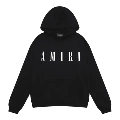 AMIRI Black Logo Hoodie