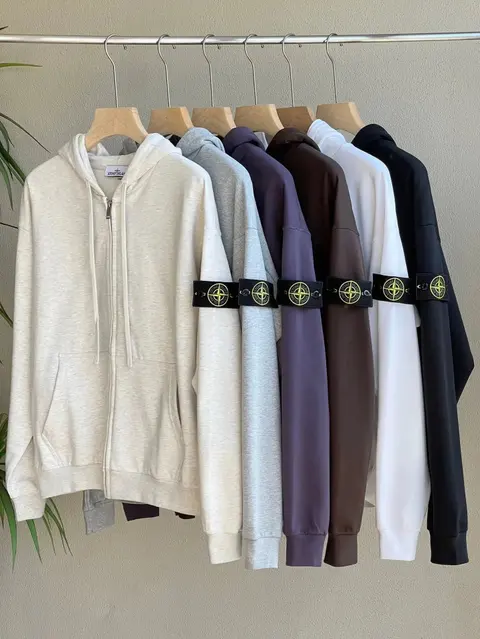 Stone Island Zip-Up Hoodie Collection