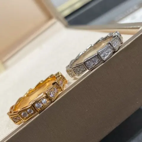 BVGL 925 Sterling Silver Full Diamond Narrow Band Ring