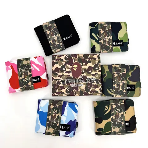 A Bathing Ape Camouflage Wallet Collection