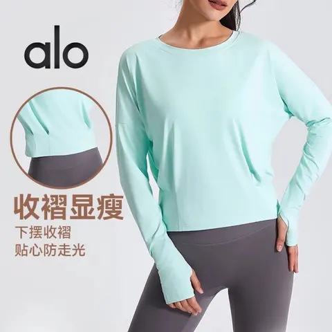 alo Long Sleeve Crop Top