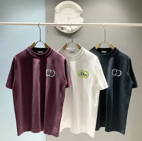Dior Logo Embroidered T-Shirt Collection