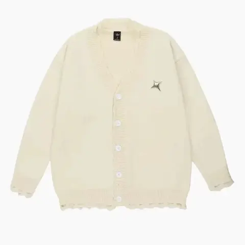 Off-White Star Embroidered Cardigan